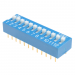 DIP-переключатели KAIFENG KF1001-12P-B0-GS (Синий) DIPпереключатель 12 поз. 24В 0,025А#2170635