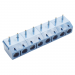 Винтовые клеммники KAIFENG KF301R-5.0-08P-1B (Синий) Винтовойклеммник на плату угловой 8 конт. шаг 5мм 250В 17,5А#2170935