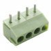 Винтовые клеммники KAIFENG KF350R-3.50-04P-1G (Зеленый) Винтовойклеммник на плату угловой 4 конт. шаг 3,5мм 130В 10А#2171001