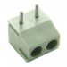 Винтовые клеммники KAIFENG KF396R-3.96-02P-1G (Зеленый) Винтовойклеммник на плату угловой 2 конт. шаг 3,96мм 130В 10А#2171380