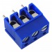 Винтовые клеммники KAIFENG KF300V-5.0-03P-1B (Синий) Винтовойклеммник на плату 3 конт. шаг 5мм 250В 24А#2170947
