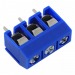 Винтовые клеммники KAIFENG KF302-5.0-03P-1B (Синий) Винтовойклеммник на плату 3 конт. шаг 5мм 250В 17,5А#2170923