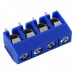 Винтовые клеммники KAIFENG KF302-5.0-04P-1B (Синий) Винтовойклеммник на плату 4 конт. шаг 5мм 250В 17,5А#2170922