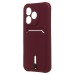 Чехол-накладка - SC304  с картхолдером для "Honor 600 Lite/600e/X80i" (bordo) (245032)#2166565