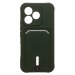 Чехол-накладка - SC304  с картхолдером для "Honor 600 Lite/600e/X80i" (dark green) (245034)#2166519