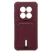 Чехол-накладка - SC304  с картхолдером для "Xiaomi Redmi Note 15 Pro 5G" (bordo) (245000)#2166545