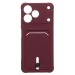 Чехол-накладка - SC304 с картхолдером для "Realme Note 80" (bordo) (245119)#2166523