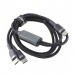 Кабель Type-C 2 в 1 Type-C /Type-C (в коробке) 100W черный 1.2м,ACEFAST (C22-02)#2167436