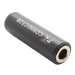 Разъемы аудио Rconnector RC-P1007/B Гнездо аудио 3,5мм стерео3конт. на кабель (Черный)#2174317