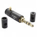 Разъемы аудио Rconnector RC-P1008/B Штекер аудио 3,5мм стерео3конт. на кабель (Черный)#2174316