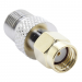 Разъемы высокочастотные NONAME RP-SMA/F-JK Gold/SilverПереходник штекер SMA с инверсной жилой на гнездо F#2175793