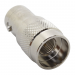 Разъемы высокочастотные NONAME SMA/BNC-JK Silver Переходникштекер SMA на гнездо BNC с фаской#2175821