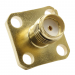 Разъемы высокочастотные NONAME SMA-KF 12.5x12.5/4/2 Gold ГнездоSMA на блок под пайку, экран 4мм, жила 2мм d=1,3мм#2175289