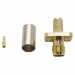 Разъемы высокочастотные NONAME SMA-KFC-3 12.5x12.5 Gold ГнездоSMA на блок под обжим кабеля RG58/RG142/RG223/SYV50-3 с фланцем#2175283
