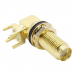 Разъемы высокочастотные NONAME SMA-KWYE 13x23 Gold ГнездоSMA угловое на блок под пайку к печатной плате (6мм)#2175269