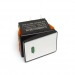 Клавишные переключатели LANBOO LBCX ПереключательLBCX2822/Y202/G220V/PC65(L) серебряный с индикатором 220В ON-OFFDPST 250В 20А (зеленый) пластик#2169750