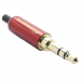 Разъемы аудио Rconnector RC-P1003/R Штекер аудио 3,5мм стерео3конт. на кабель (Красный)#2174322