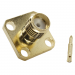 Разъемы высокочастотные NONAME RP-SMA-KF-B2 12,7x12,7 GoldГнездо SMA с инверсной жилой на блок под пайку кабеляRG405/SF086/SFT50-2#2175166