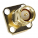 Разъемы высокочастотные NONAME SMA-JF 12.5x12.5/4/3 Gold ШтекерSMA на блок под пайку, изолятор 4мм, жила 3мм, d=1мм#2175243