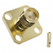 Разъемы высокочастотные NONAME SMA-KF-B3 12.5x12.5 Gold ГнездоSMA на блок под пайку кабеля RG141/RG402/SFT50-3#2175286