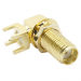 Разъемы высокочастотные NONAME SMA-KWYE 13x19 Gold ГнездоSMA угловое на блок под пайку к печатной плате (6мм)#2175270