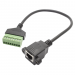 Разъемы сетевые Розетка RJ-45 8P8C с клеммной колодкой 8 конт. напроводе (0,2м)#2177324