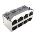 Разъемы сетевые Ruichi Розетка RJ-45 8P8C на плату экранированная2x4 (28мм)#2177334