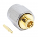 Разъемы высокочастотные Ruichi SMA-J-B2 Gold/Silver Штекер SMA подпайку кабеля RG405/SF086/SFT50-2 гайка нержавеющая сталь#2175756