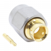Разъемы высокочастотные Ruichi SMA-J-B3 Gold/Silver Штекер SMA подпайку кабеля RG141/RG402/SFT50-3 гайка нержавеющая сталь#2175755