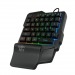 Игровой блок Оклик 701G IRON FIST черный USB for gamer LED#2170299