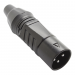 Разъемы аудио Rconnector RC-D1034M Штекер XLR 3конт. на кабель(Черный)#2174340