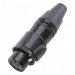 Разъемы аудио Rconnector RC-D1044F Гнездо XLR 5конт. на кабель(Черный)#2174337