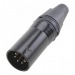 Разъемы аудио Rconnector RC-D1044M Штекер XLR 5конт. на кабель(Черный)#2174336