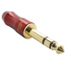 Разъемы аудио Rconnector RC-P1073/R Штекер аудио 6,3мм стерео3конт. на кабель (Красный)#2174551