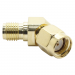 Разъемы высокочастотные NONAME RP-SMA/SMA-JKW120 GoldПереходник штекер SMA с инверсной жилой на гнездо SMA угловой 120градусов#2175787