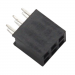 Разъемы штыревые и гнезда CNLIFENG LF613-2.54-06P-230 [2*3P](Черный) Гнездо на плату 6 конт. шаг 2,54мм#2177656