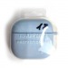 Чехол для наушников AirPods 4 Protection Case с карабином голубой (18)#2173771