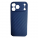 Чехол силиконовый iPhone 17 Pro Max карбон синий#2170724