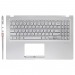 Топ-панель для ноутбука Asus X515JF серебро, серебряные клавиши с подсветкой (для моделей с SD-портом)#2171608