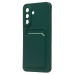 Чехол-накладка - SC337 с картхолдером для "Samsung Galaxy A27 5G" (dark green) (245957)#2175526