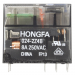 Реле электромагнитные HONGFA HF115FP/024-2Z4B Реле 24В DPDT250В 8А (AgNi) с механическим и LED индикатором, ручная коммутация#2173344