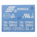 Реле электромагнитные Songle SRD-12VDC-SL-A Реле 12В SPST-NO250В 10А 4 конт.#2173527