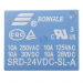 Реле электромагнитные Songle SRD-24VDC-SL-A Реле 24В SPST-NO250В 10А 4 конт.#2173525