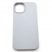 Задняя накладка для iPhone 14 (силикон, серо-голубая (Full Case))#2176708