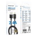 Кабель USB - Apple lightning Borofone BX120 12W 100см 2,4A  (black) (243647)#2180253