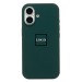 Чехол-накладка ORG Soft Touch для "Apple iPhone 16" (49) (green black) (246720)#2182616