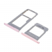 Держатель сим + держатель MicroSD карты для Samsung A520/A720Galaxy A5/A7 (2017) (розовый)#2184655