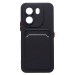 Чехол-накладка - SC337 с картхолдером для "Honor X6e 4G" (black) (246213)#2184639