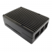 Одноплатные компьютеры NONAME Raspberry Pi 4B корпусалюминиевый черный 91x65x33мм#2185867