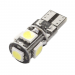 Автосвет NONAME Лампа автомобильная светодиодная T10 W5W 12Вбелый LED 5SMD, 1шт#2195042